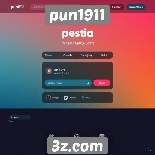 Exploração da interface do usuário do site pun1911